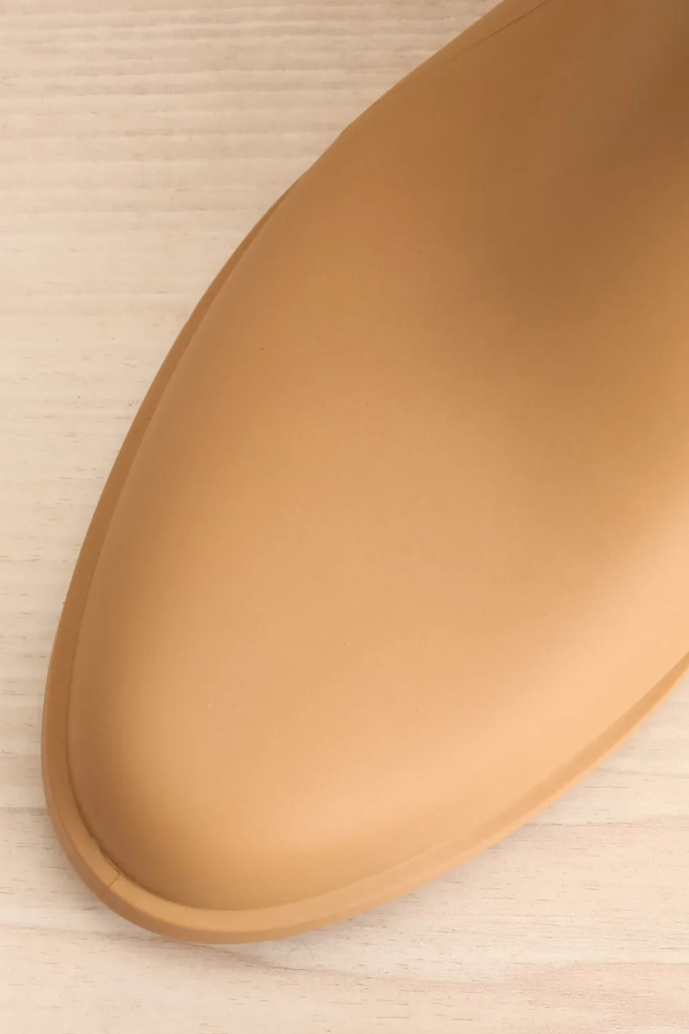 Dartford Beige | Matte Chelsea Rain Boots