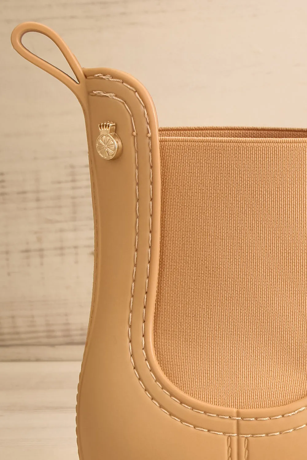 Dartford Beige | Matte Chelsea Rain Boots