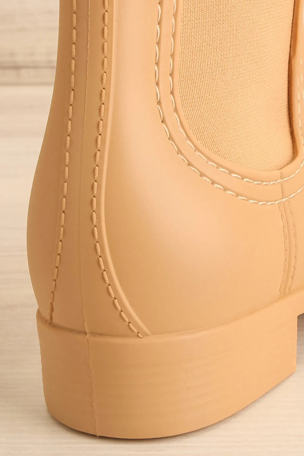 Dartford Beige | Matte Chelsea Rain Boots