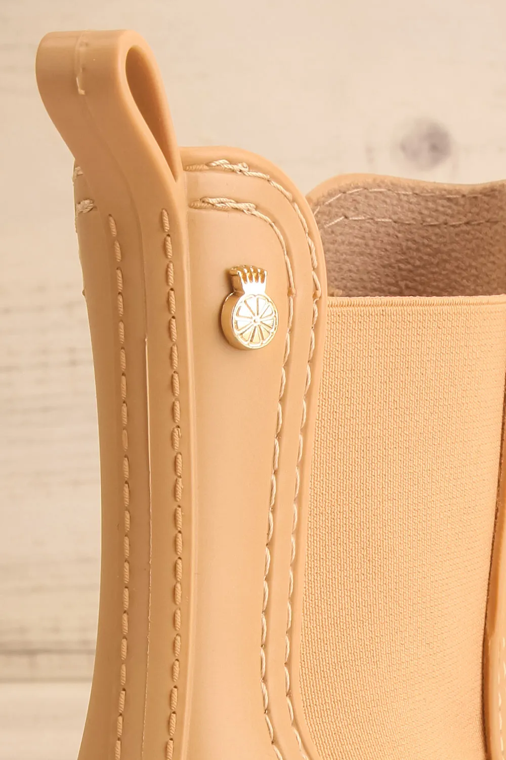 Dartford Beige | Matte Chelsea Rain Boots