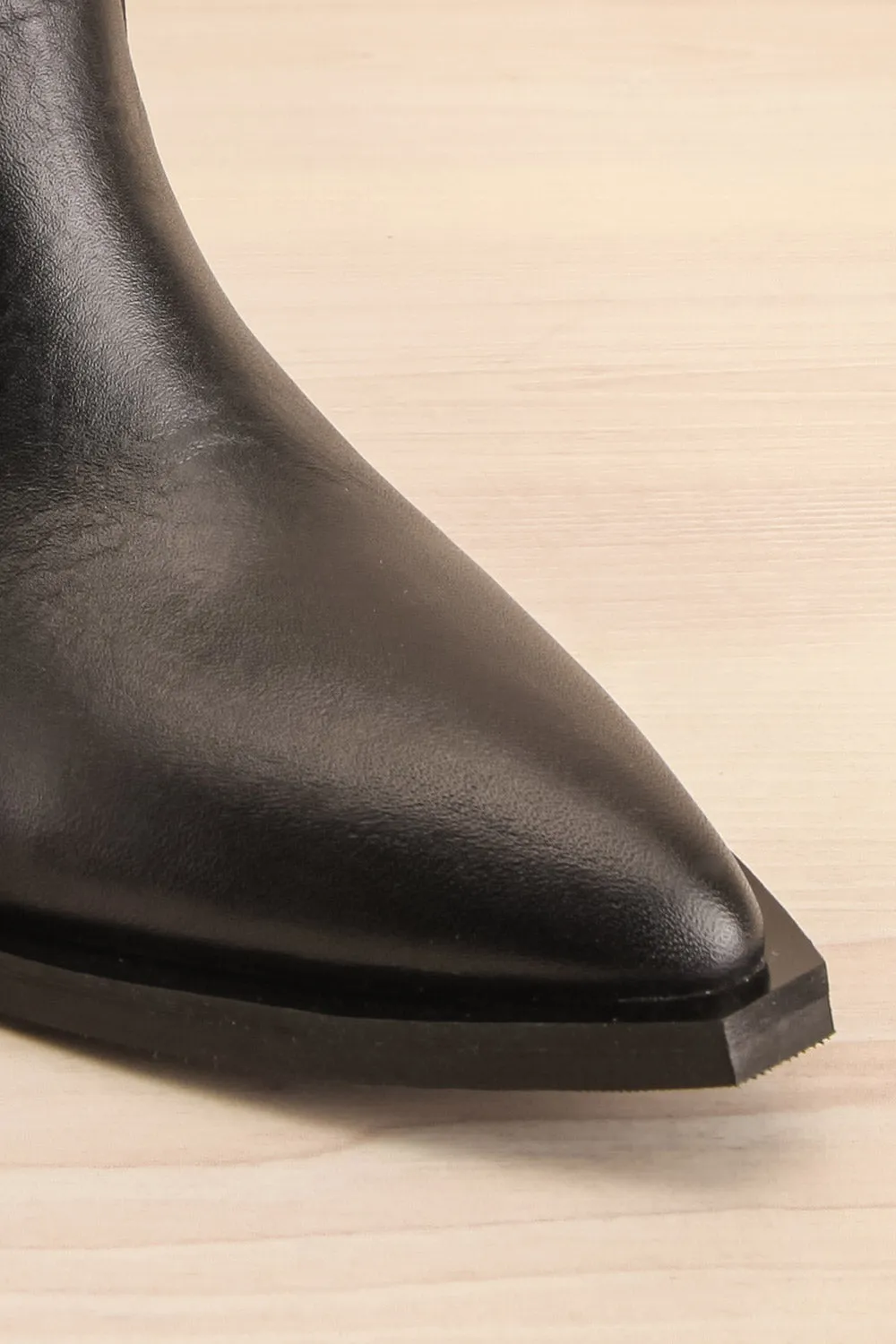 Deka Black-Beige | Leather & Suede Cowboy Boots