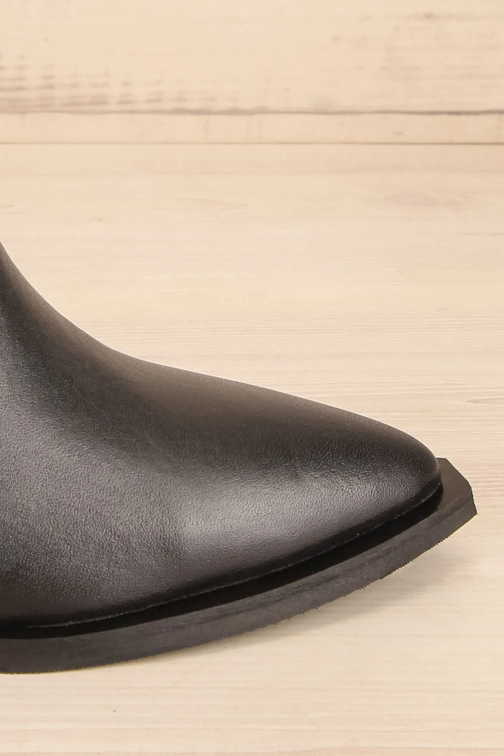 Deka Black-Beige | Leather & Suede Cowboy Boots