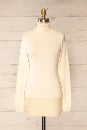 Derby Ivory | Knit Turtleneck w/ Long Sleeves