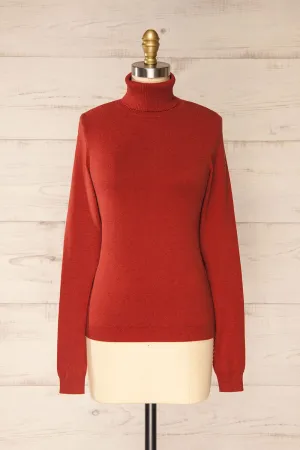 Derby Rust | Knit Turtleneck w/ Long Sleeves