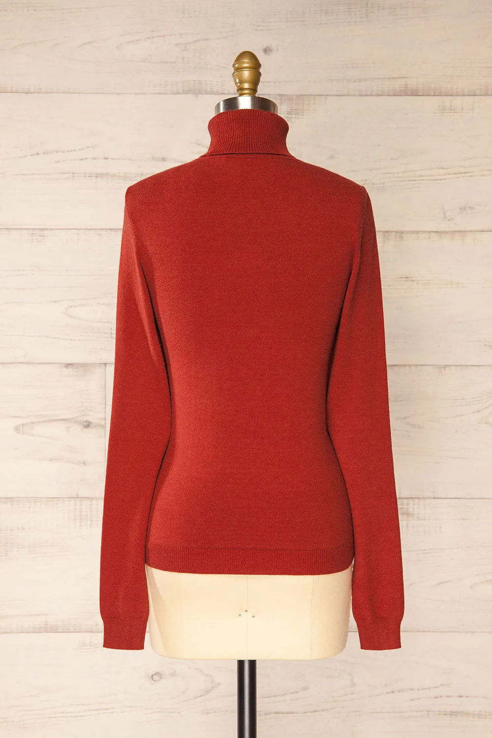 Derby Rust | Knit Turtleneck w/ Long Sleeves