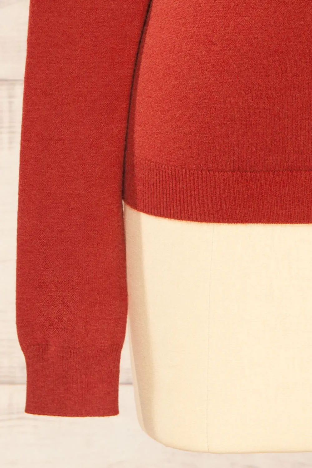 Derby Rust | Knit Turtleneck w/ Long Sleeves