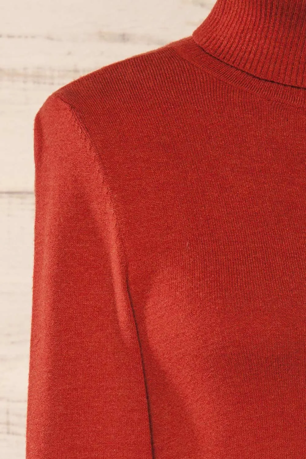 Derby Rust | Knit Turtleneck w/ Long Sleeves