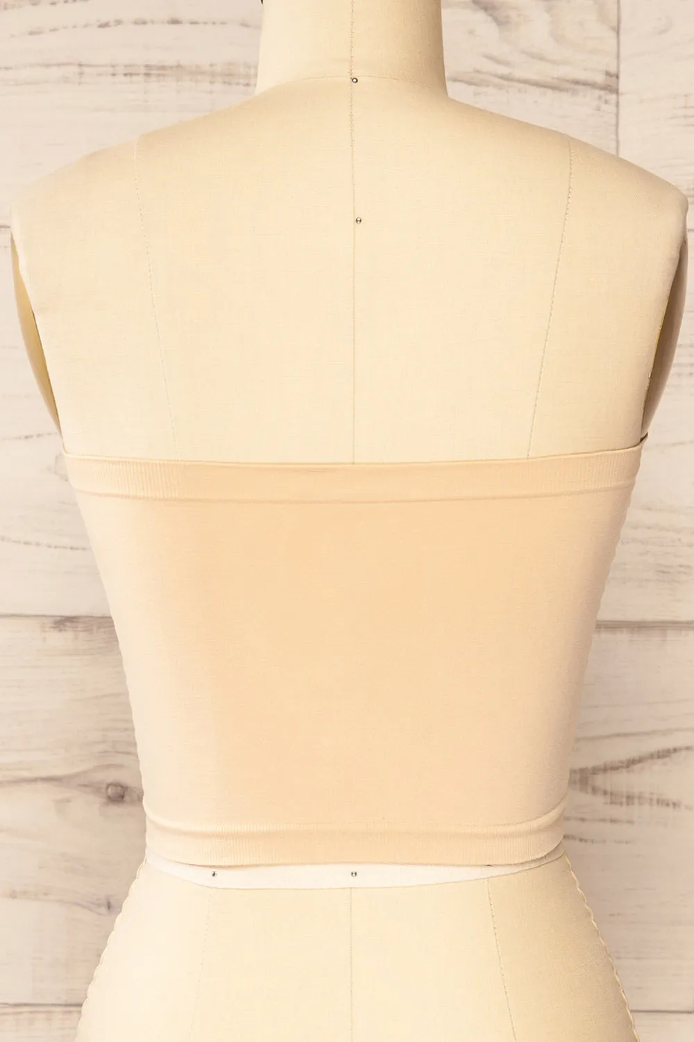Dolna Beige | Stretchable Bandeau Top