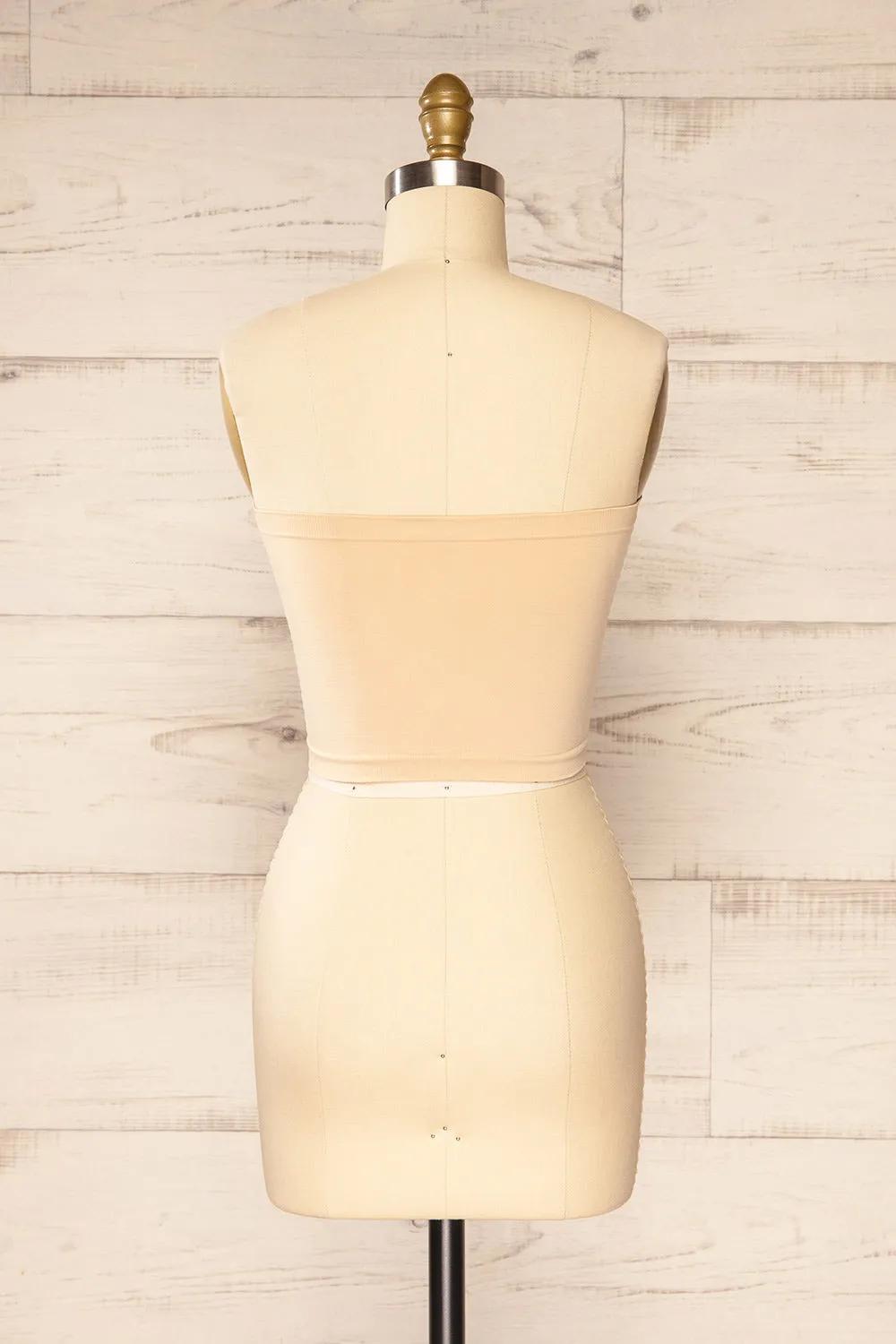 Dolna Beige | Stretchable Bandeau Top
