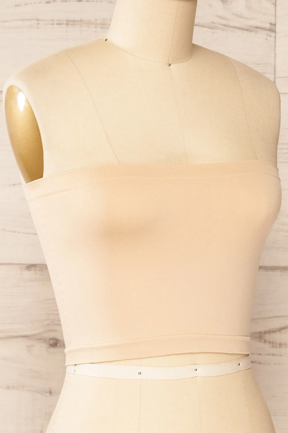 Dolna Beige | Stretchable Bandeau Top