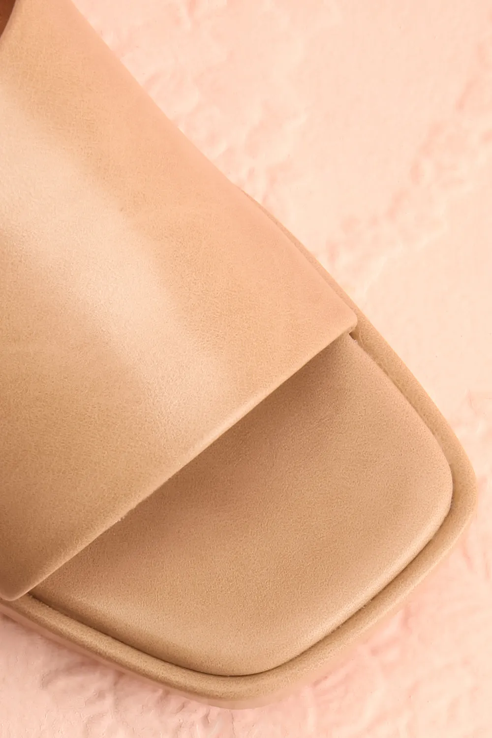 Dorisse Taupe | Heeled Mules