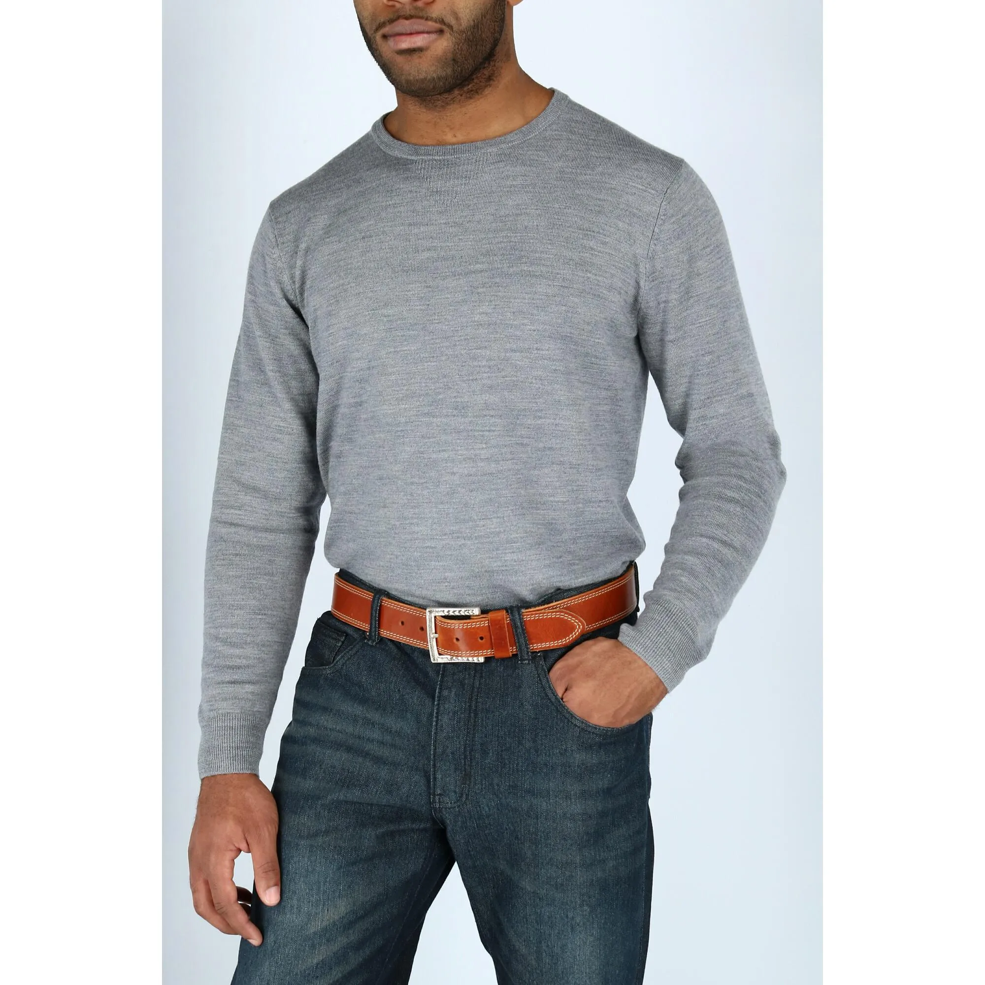 Douglas SoHo Casual Pull Up Leather Jean Belt