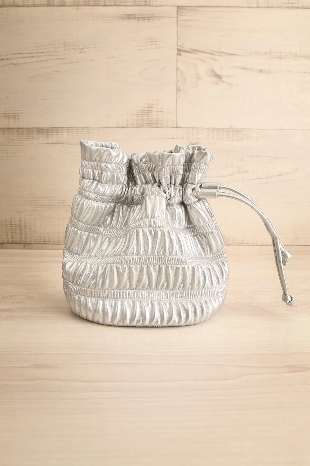 Duroque Silver | Drawstring Shoulder Bag
