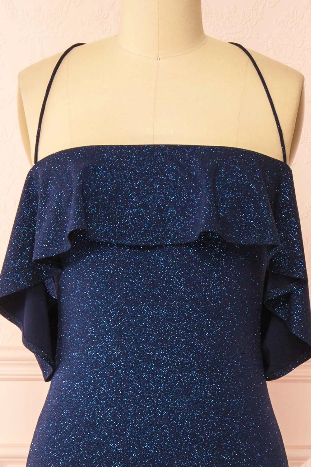 Emily Navy | Glittery Mermaid Maxi Dress