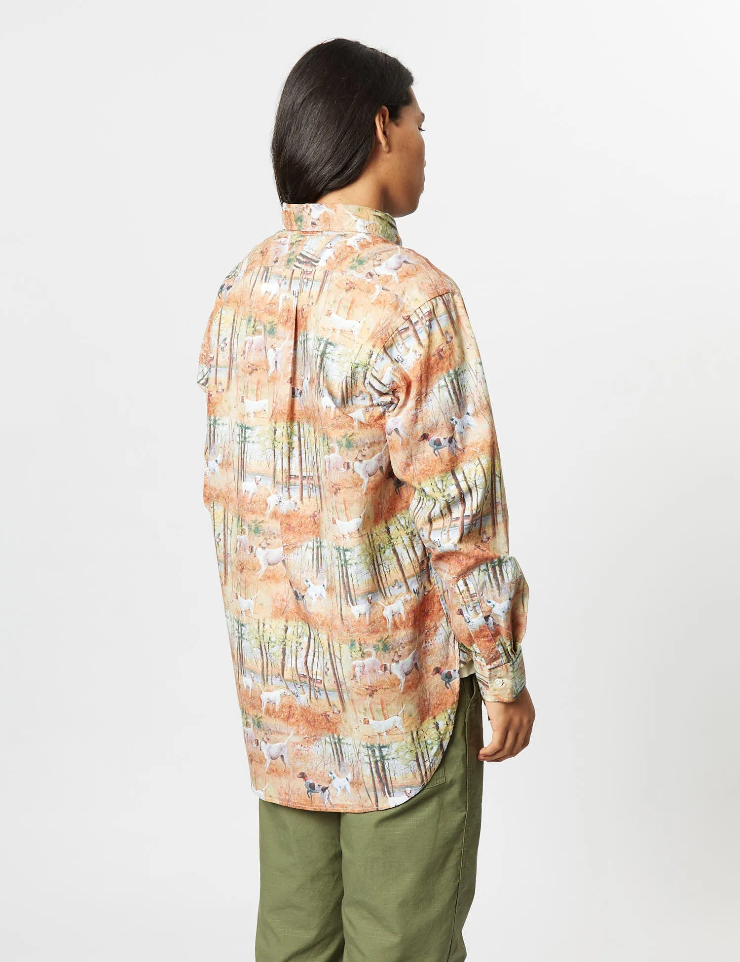 Engineered Garments 19 Century BD Shirt (Dog Print) - Tan Brown
