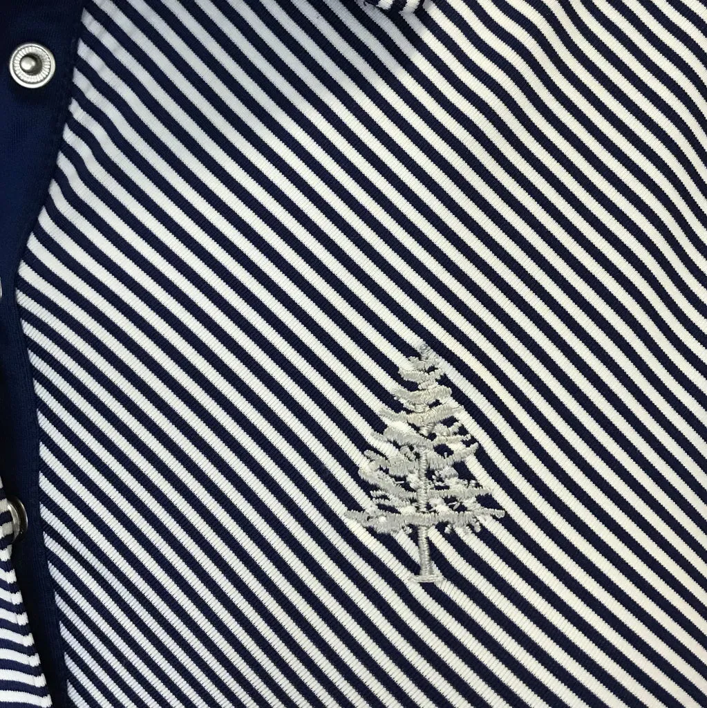 EP NY Blue & White Striped Sleeveless Women's Golf Top w/logo Size L MSP$74