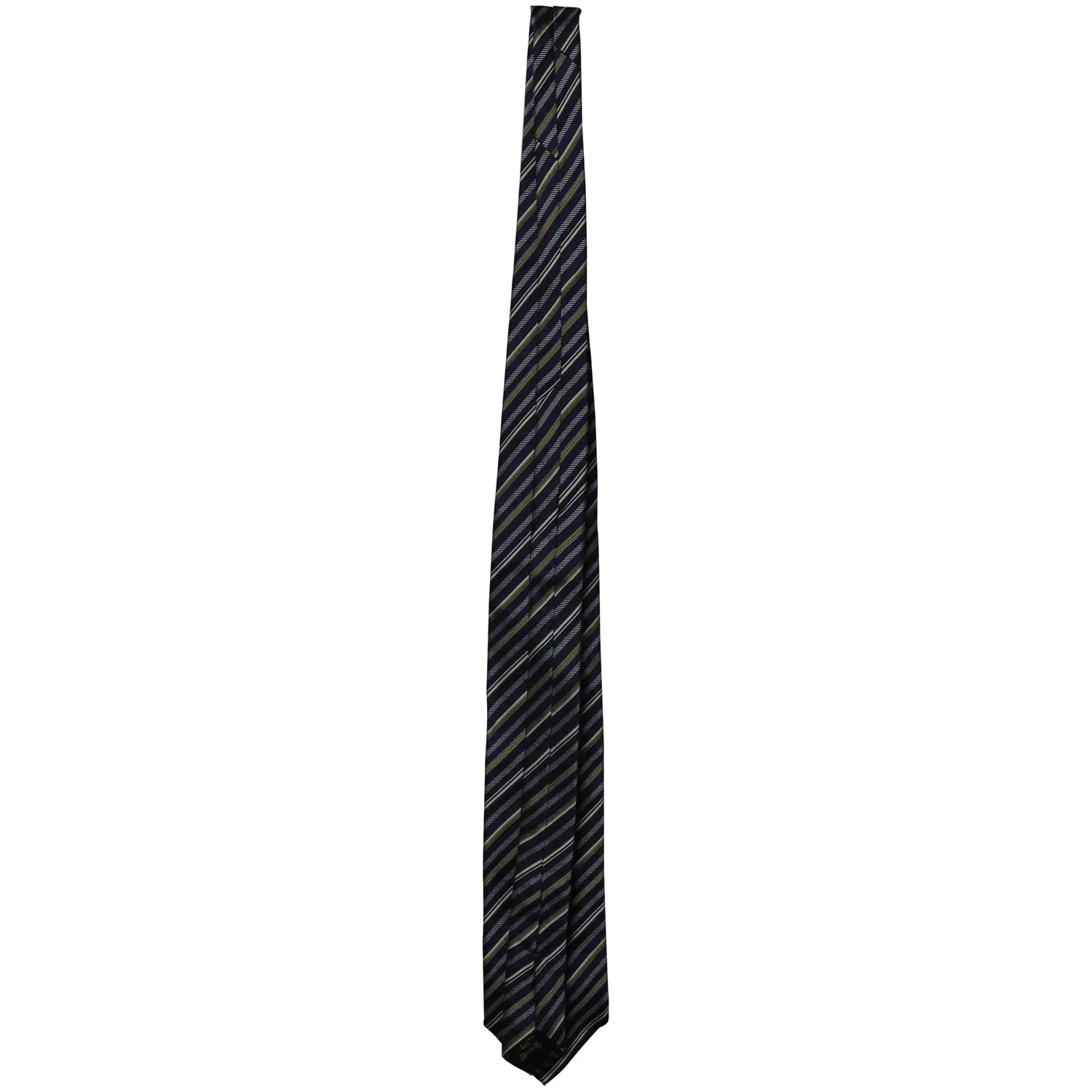 Ermenegildo Zegna Striped Necktie in Multicolor Silk
