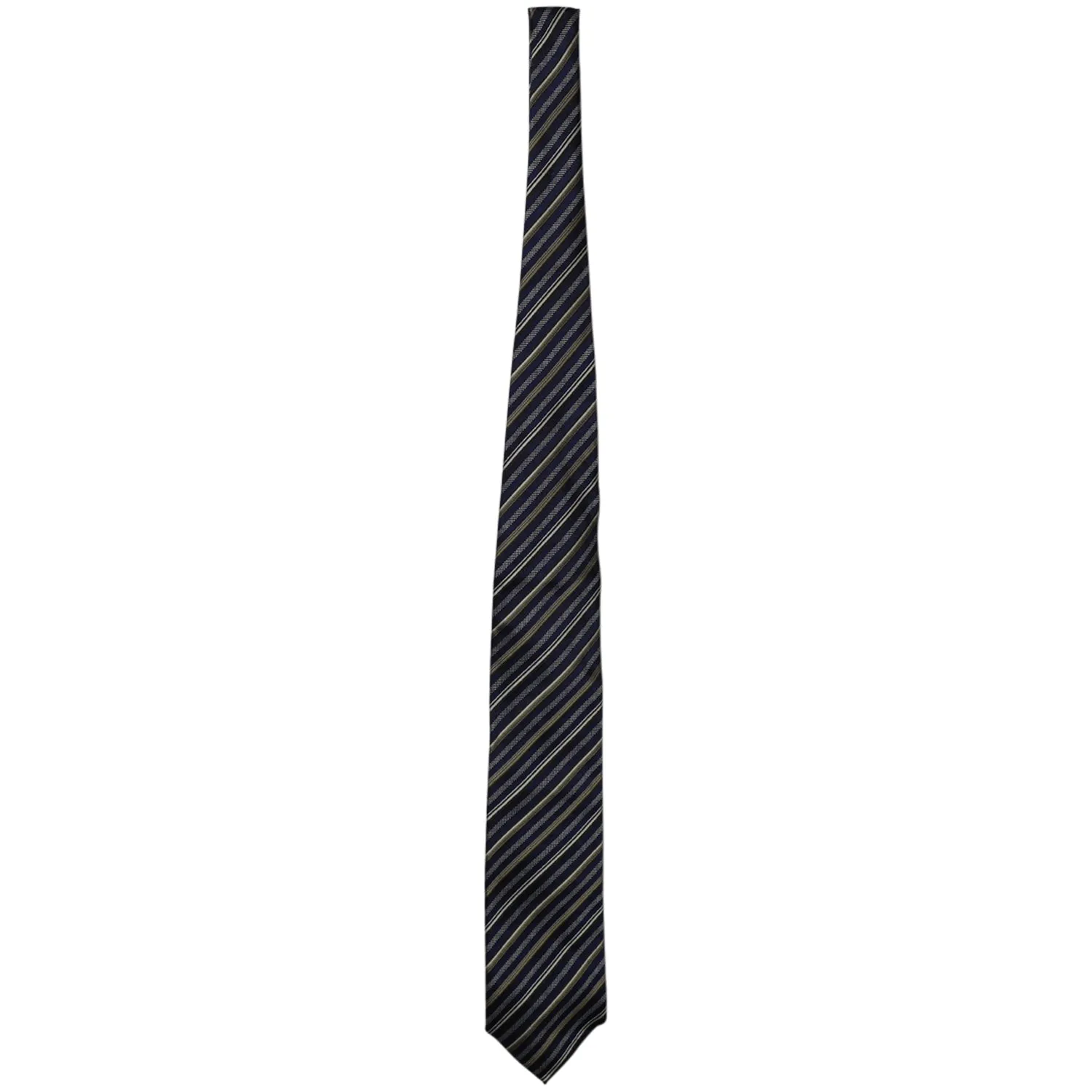 Ermenegildo Zegna Striped Necktie in Multicolor Silk