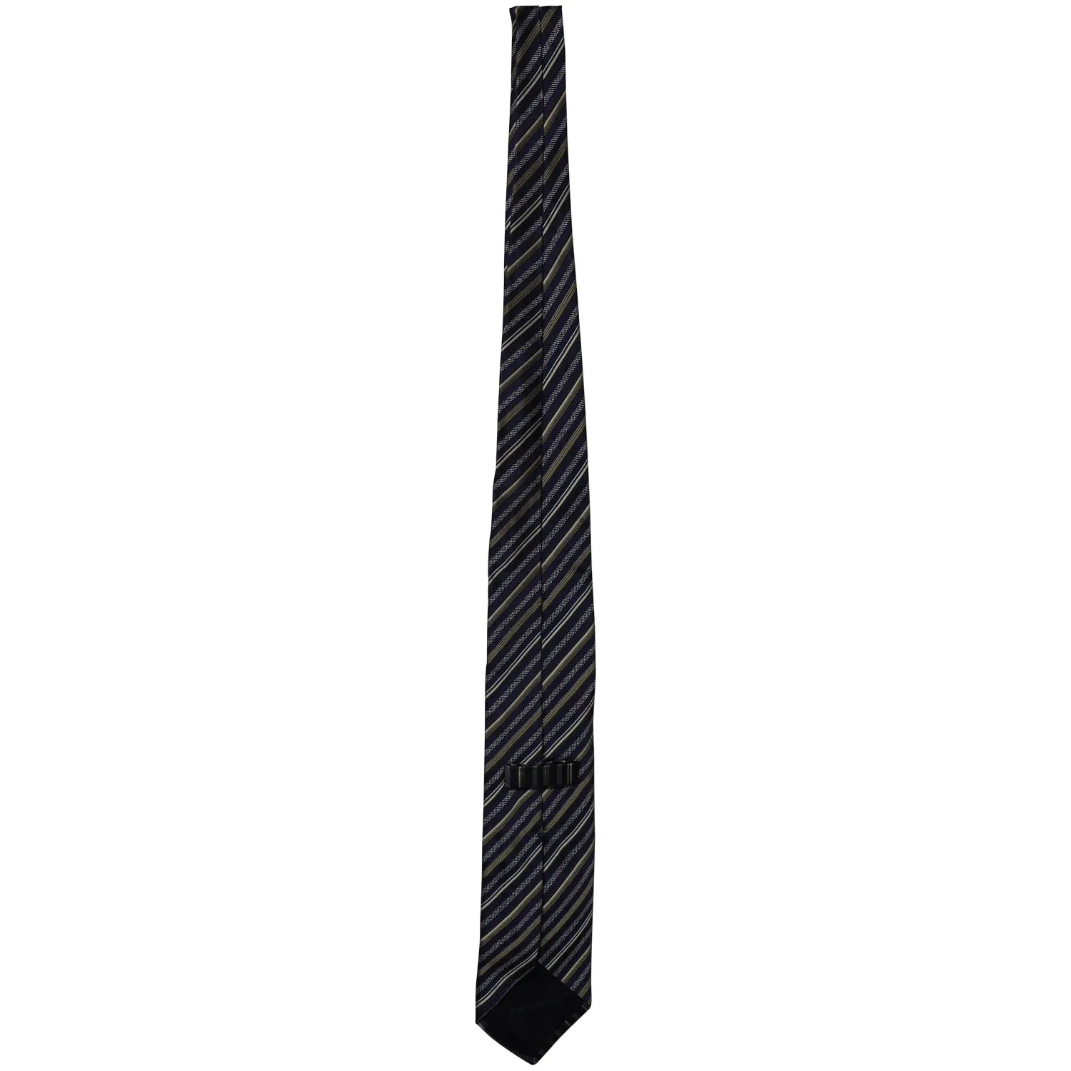 Ermenegildo Zegna Striped Necktie in Multicolor Silk