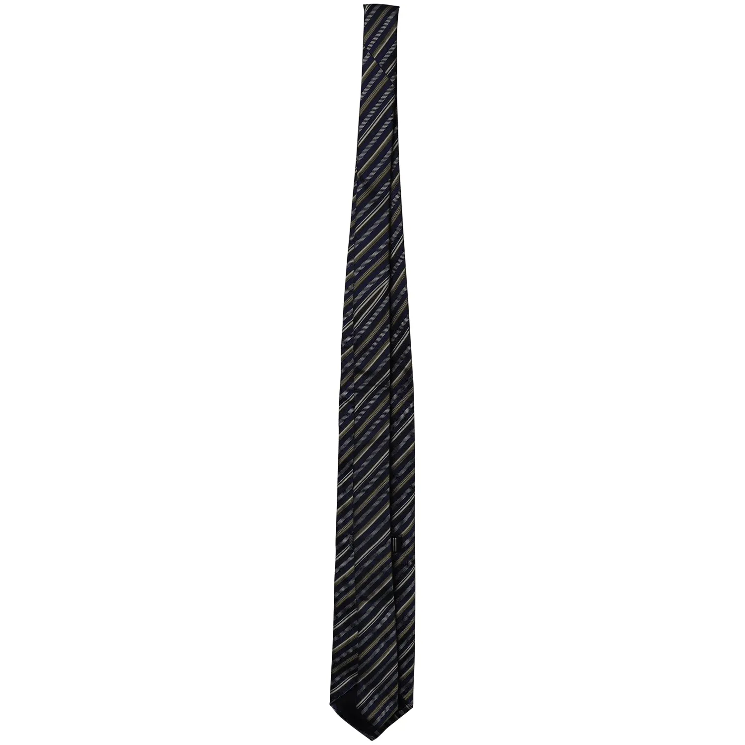 Ermenegildo Zegna Striped Necktie in Multicolor Silk