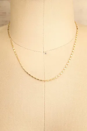 Eurotas Gold | Chain w/ Flat Polished Links