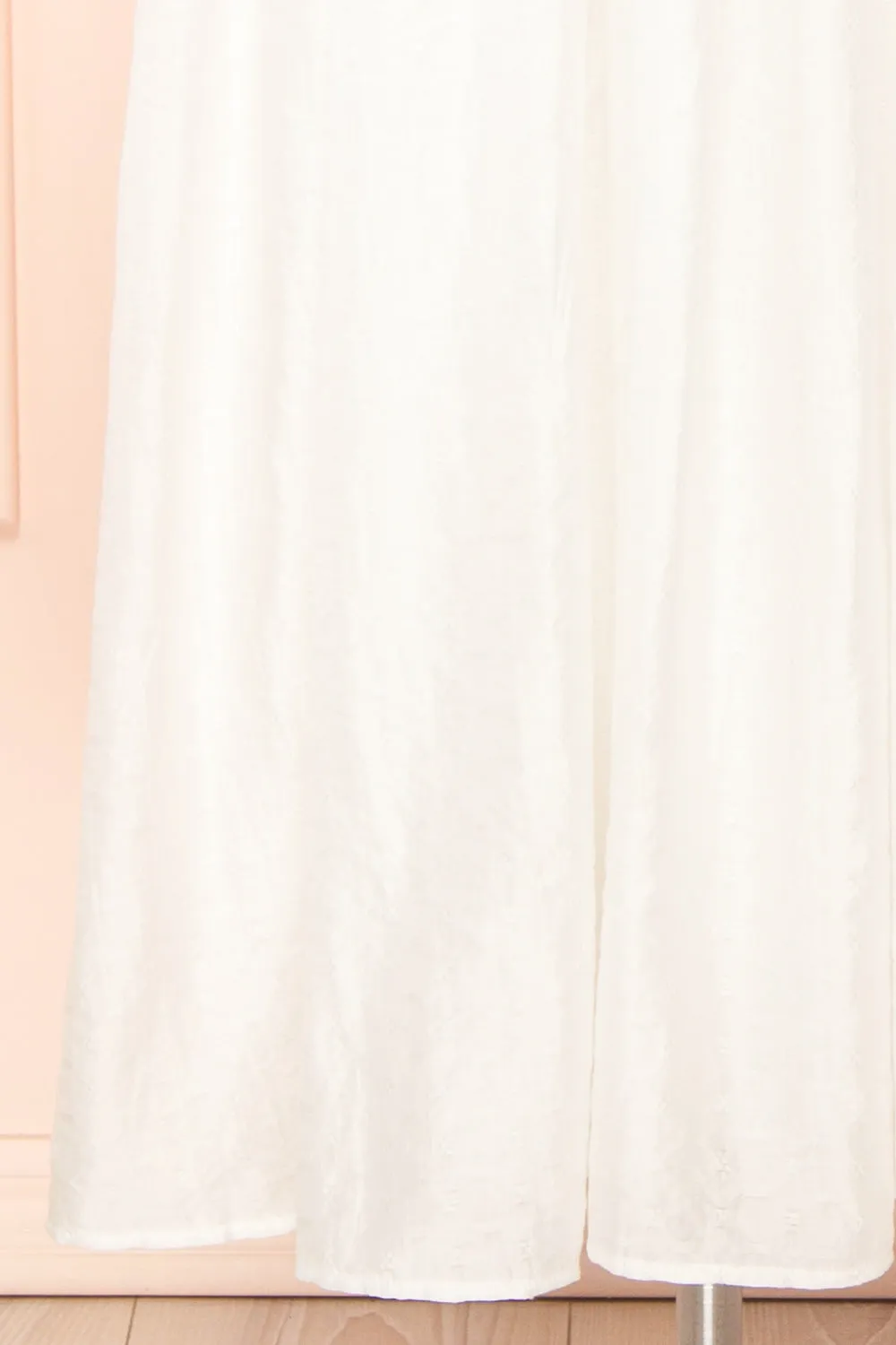 Evitae | White Midi Dress w/ Short Sleeves