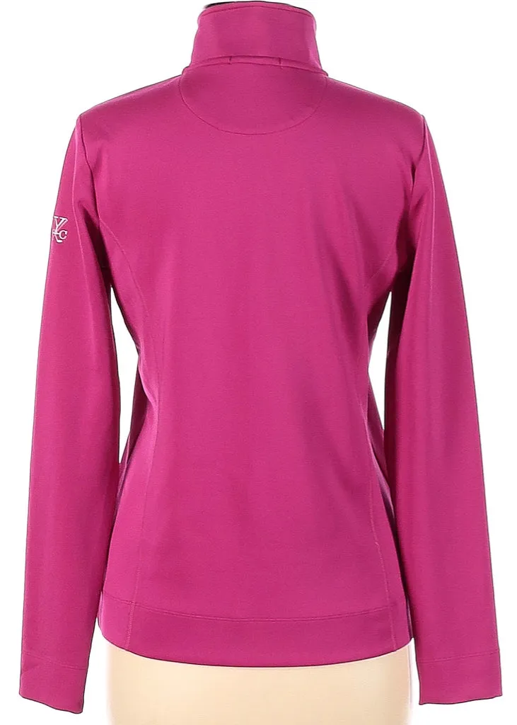 Fairway & Greene Magenta 1/4 Zip Pullover Size M MSP$115