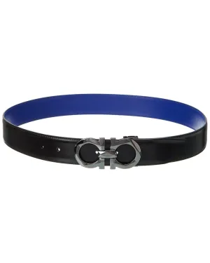 Ferragamo Gancini Reversible & Adjustable Leather Belt