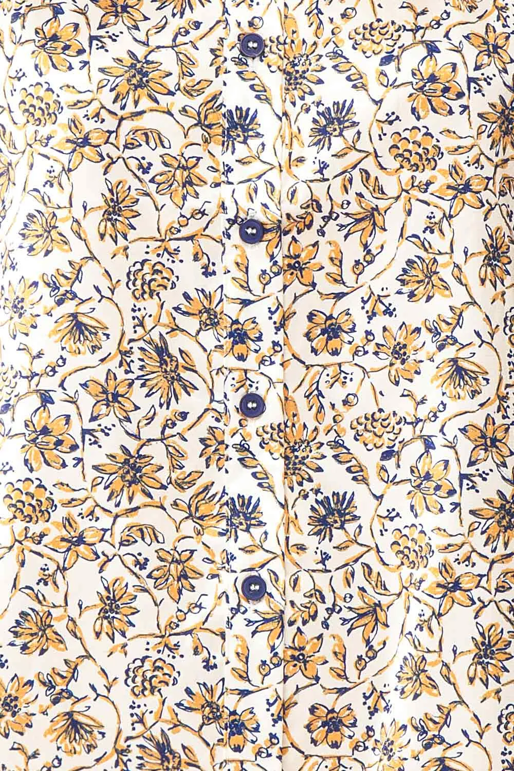 Firola | Floral Satin Button-Up Shirt