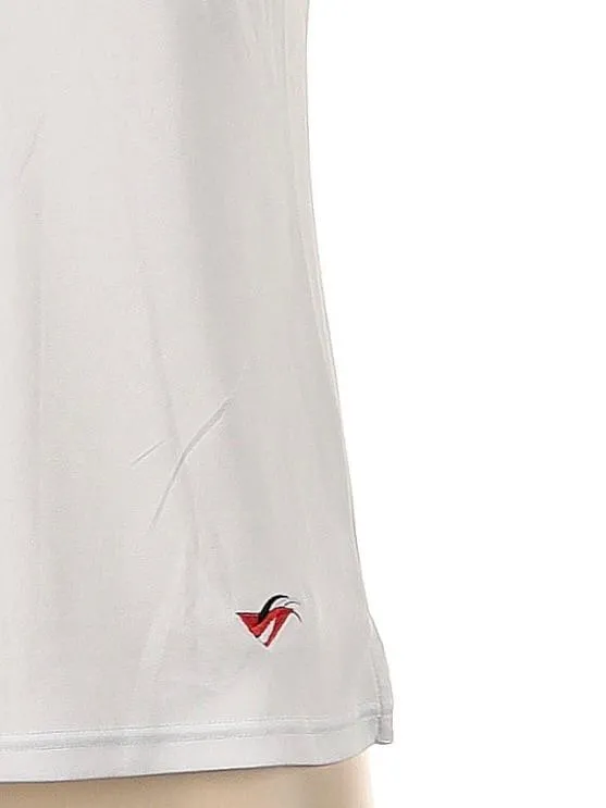 Footjoy Women's White Sleeveless Zip Mock Color Block Golf Polo Size S MSP$