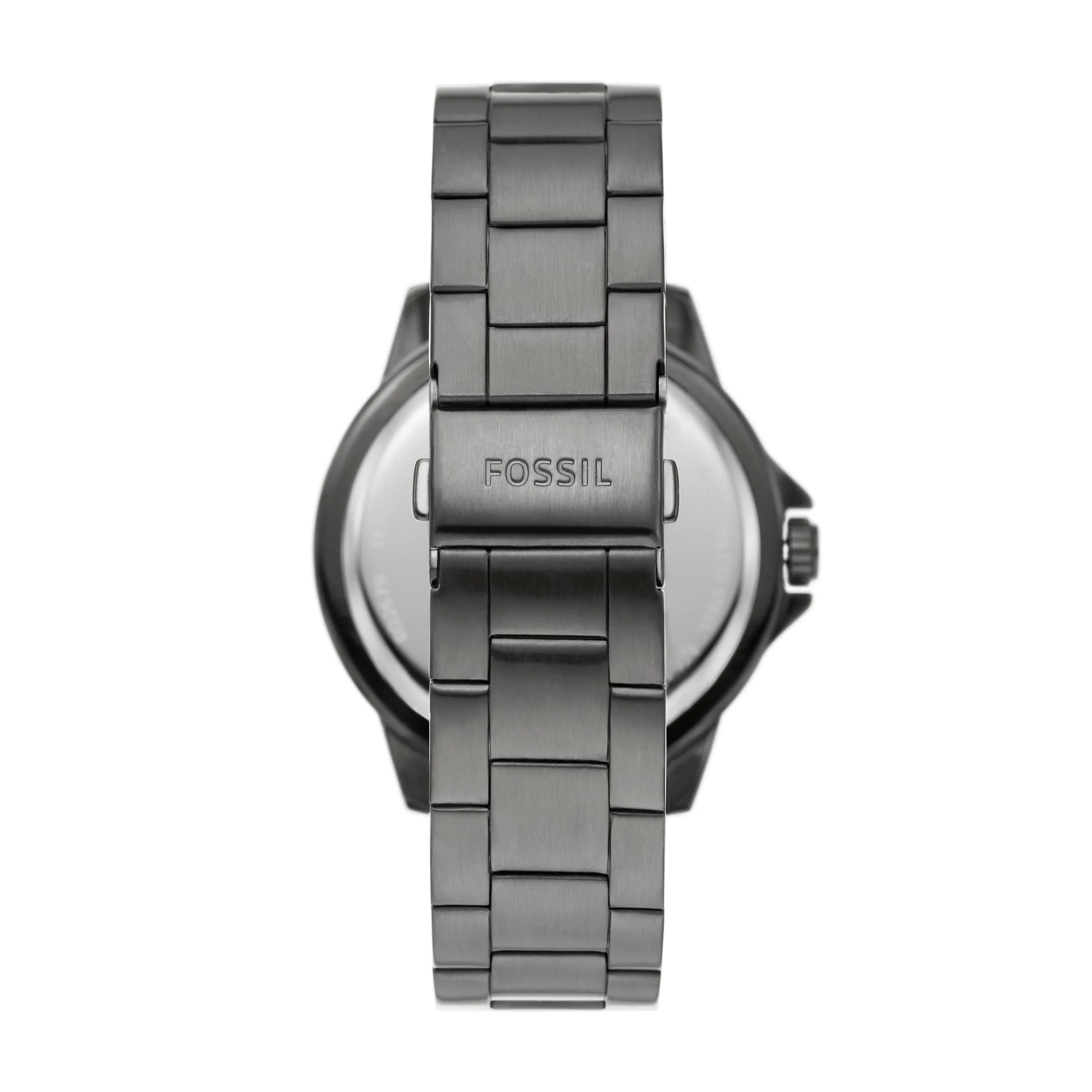 Fossil Men's Bannon Three-Hand Date, Smoke Stainless Steel Watch Set