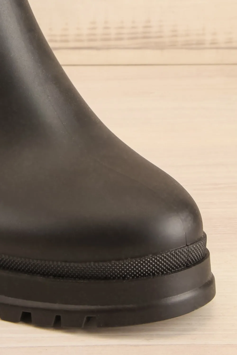 Franie | Black Faux-Fur Lined Heeled Boots