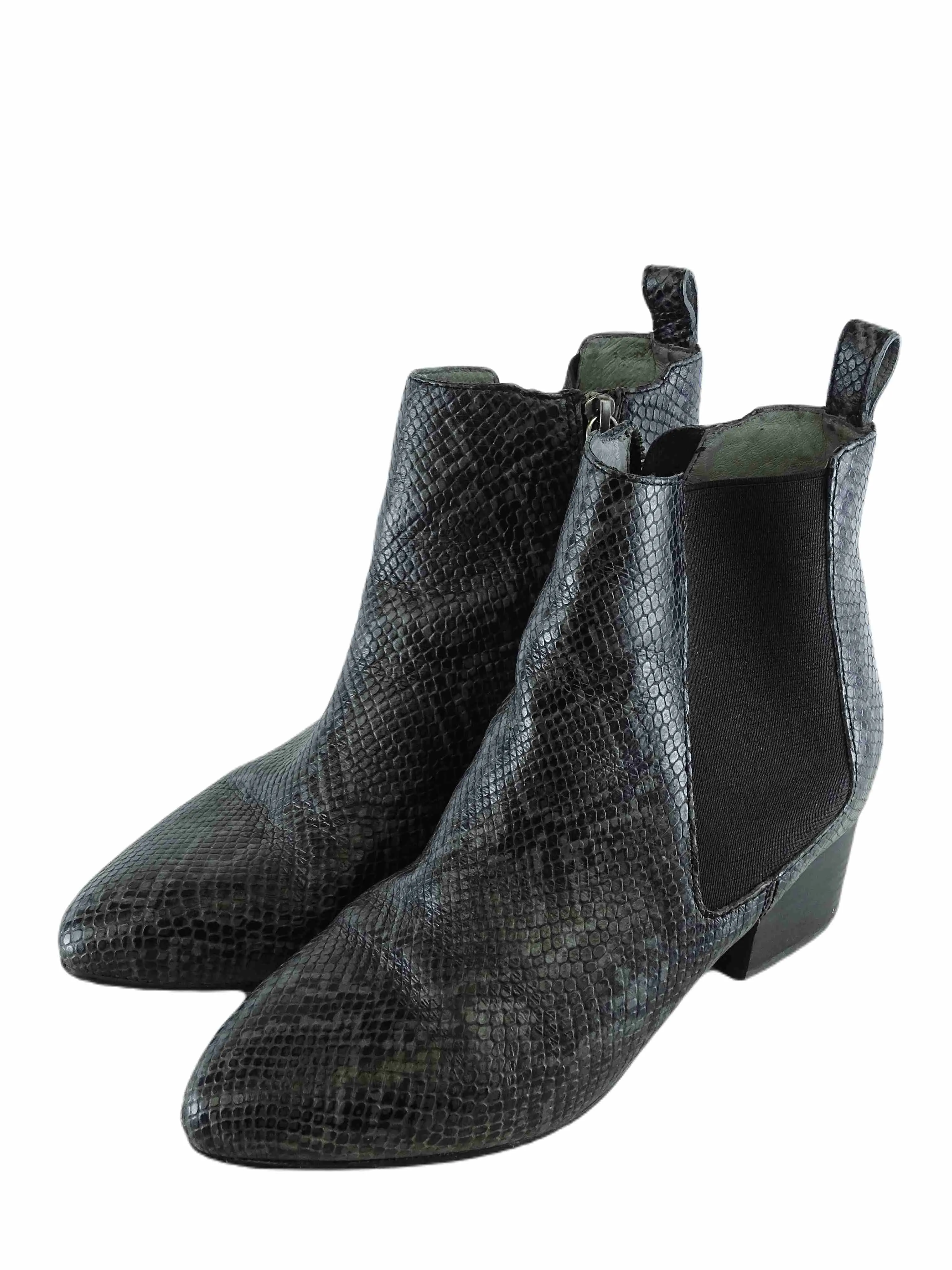 Frankie4 Snake Skin Ankle Boots 8