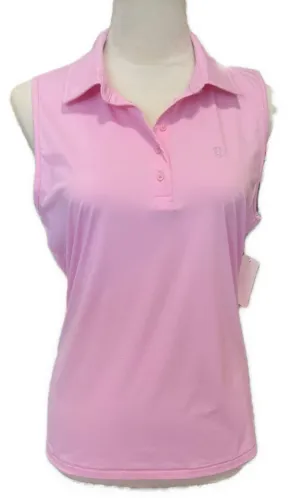 G/Fore Women's Pink Silky Tech Nylon Polo Size L MSP$110
