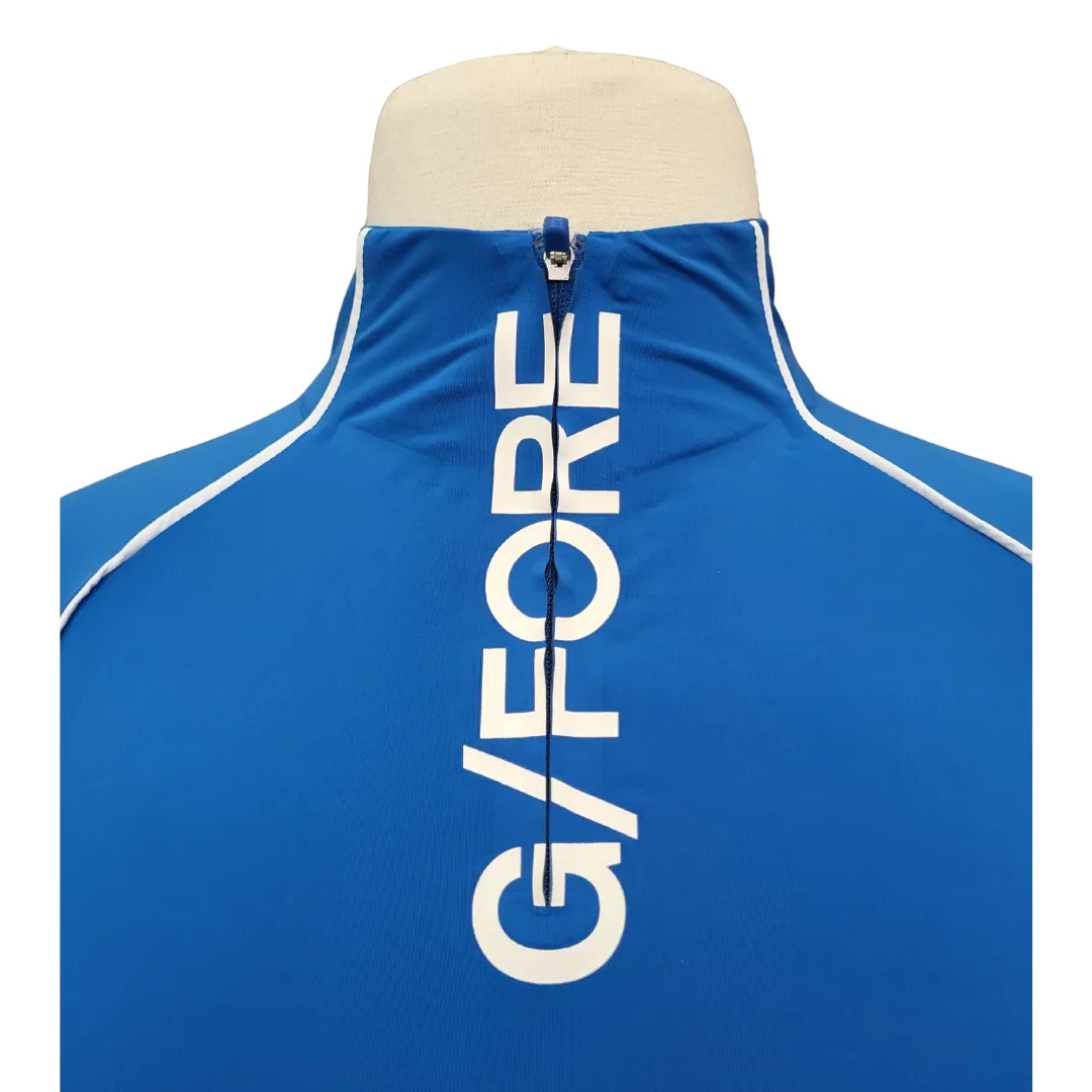 G/Fore Women's Royal Blue Zip Golf Pullover w/ Logo Size XL MSP$130