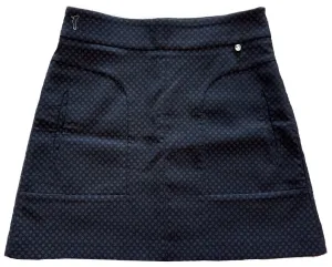 Golfino Black & Gray Mini Floral Patterned Women's Side Zip Golf Skort Size 6 MSP$128