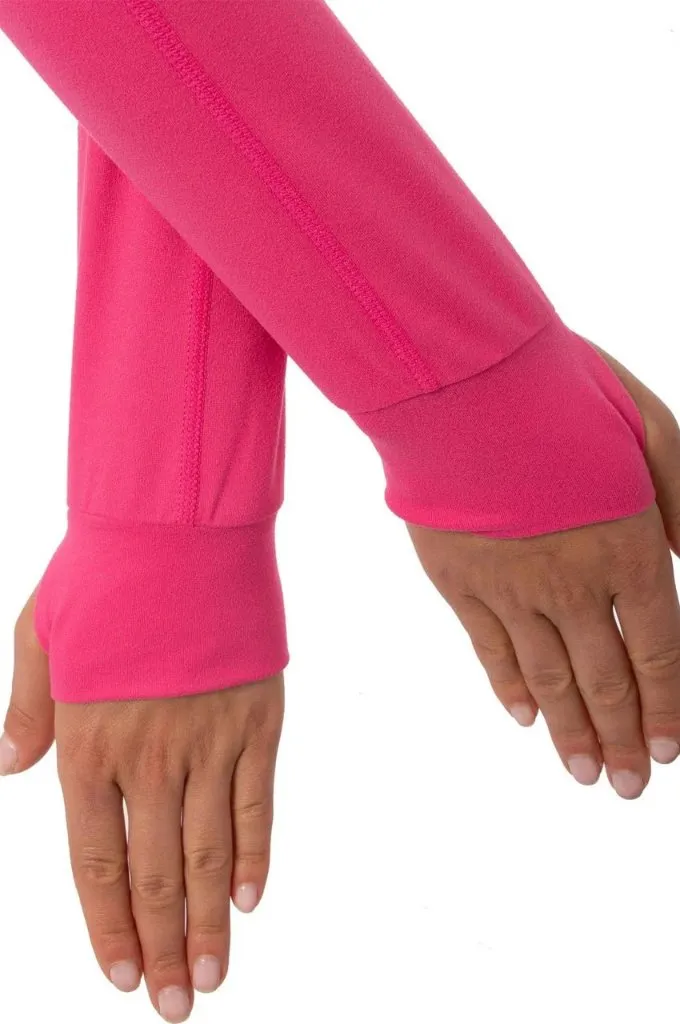 Golftini Hot Pink Contrast Quarter Zip Pullover Size L MSP$120