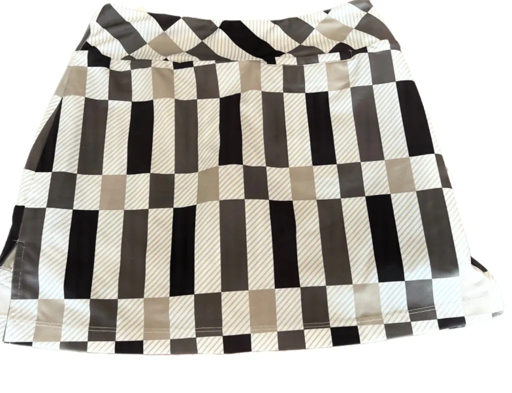 Golftini Multicolored Geo Print Pull-on Golf Skort Size S MSP$105