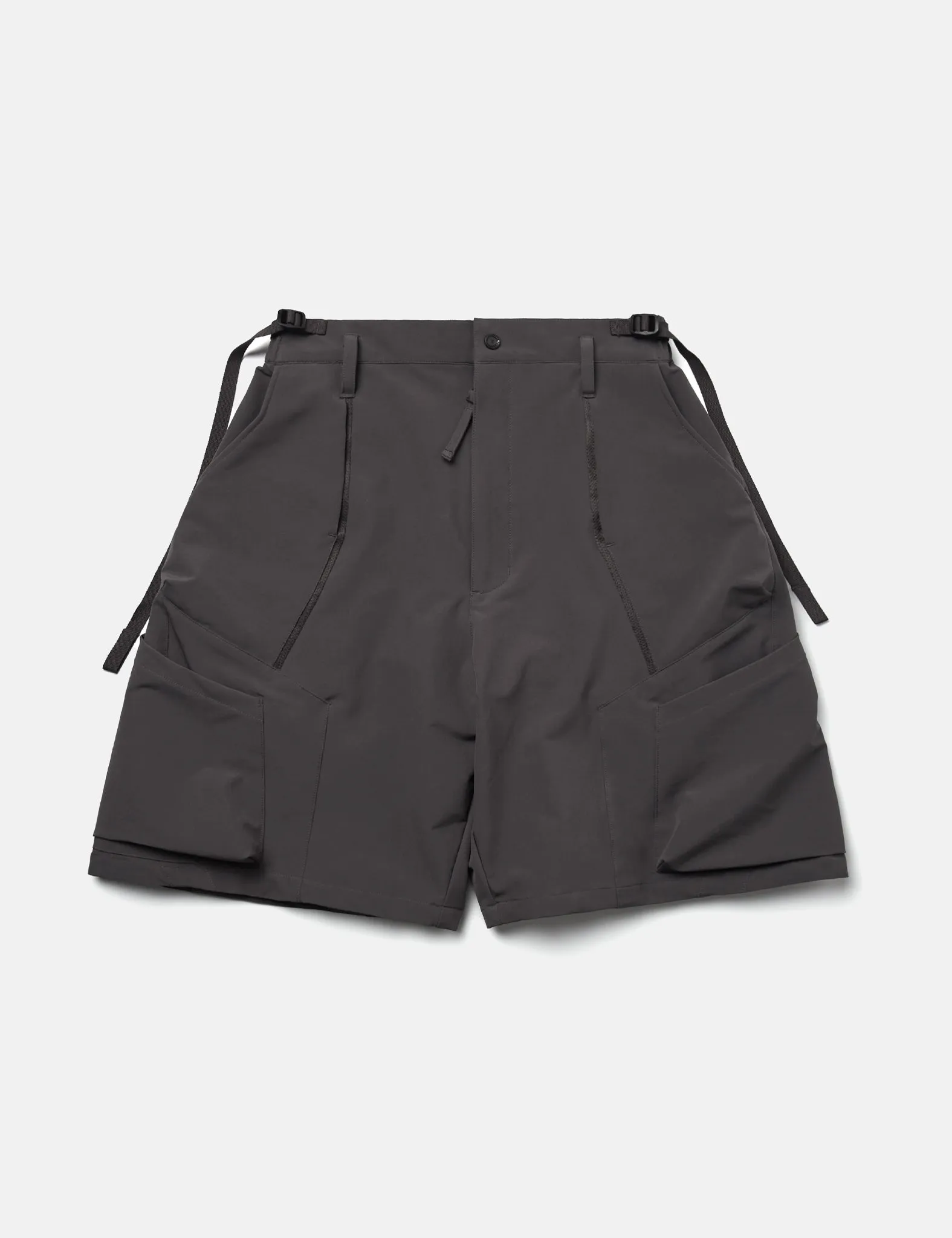 GOOPiMADE MWS-01 "Hydrodynamics" Utility Zip-Shorts - Iron Grey