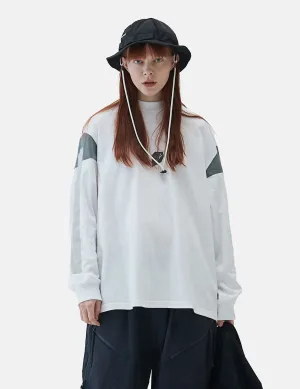 GOOPiMADE VI-G05T "Silent Fern" Long Sleeve Graphic T-Shirt - White