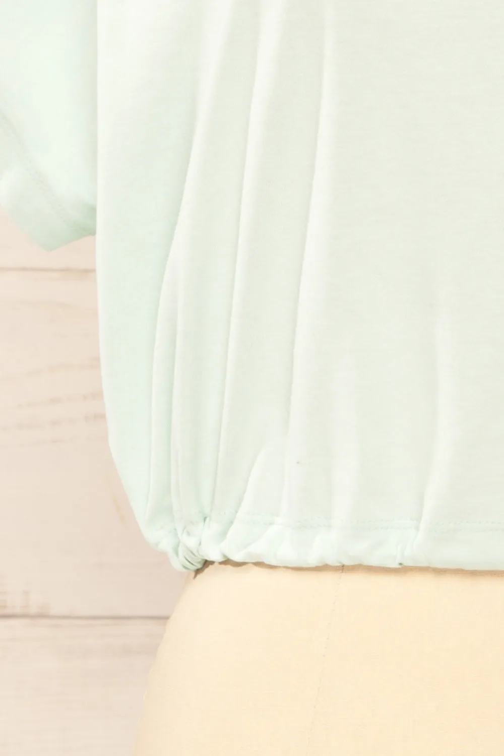 Haddington Mint | Cropped T-Shirt w/ Adjustable Waist