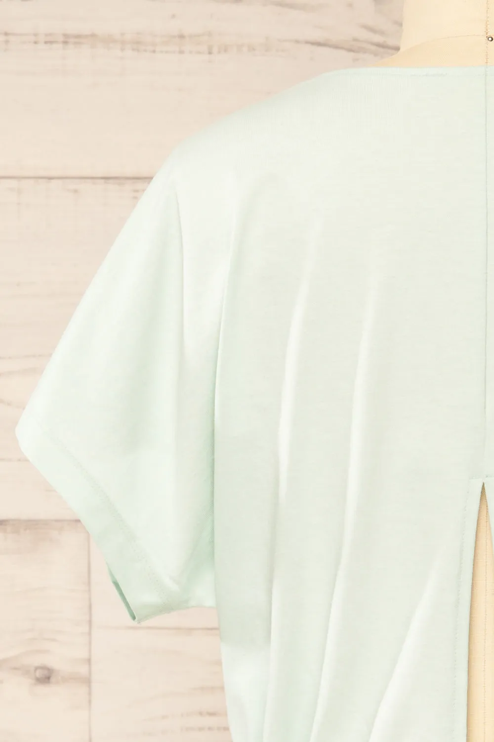 Haddington Mint | Cropped T-Shirt w/ Adjustable Waist