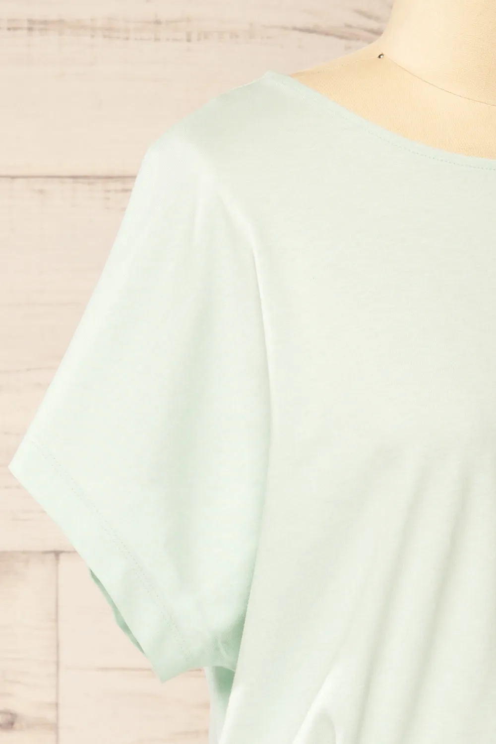 Haddington Mint | Cropped T-Shirt w/ Adjustable Waist