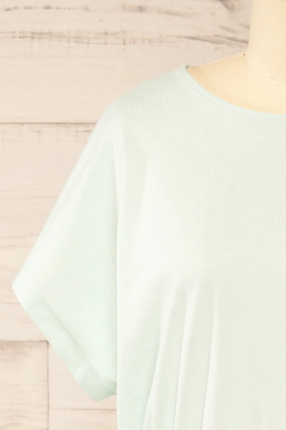 Haddington Mint | Cropped T-Shirt w/ Adjustable Waist