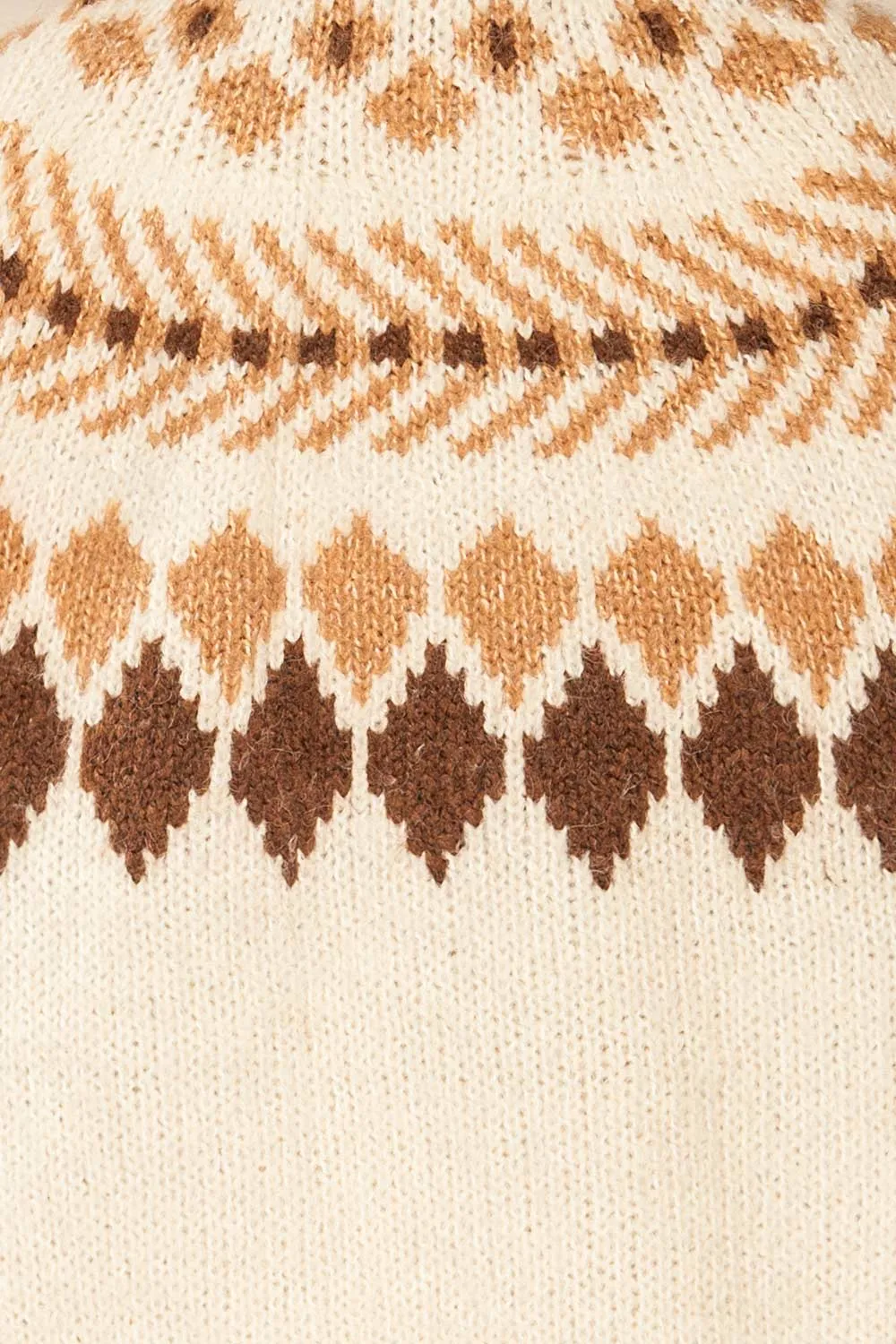 Hatmehyt | Jacquard Patterned Knit Sweater