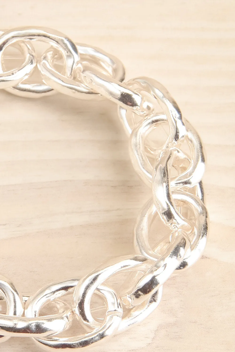 Hedylogos Silver | Elastic Chain Link Bracelet