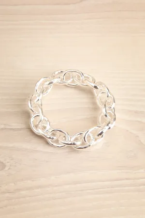 Hedylogos Silver | Elastic Chain Link Bracelet