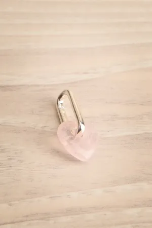 Hemja Silver | Rose Quartz Heart Charm
