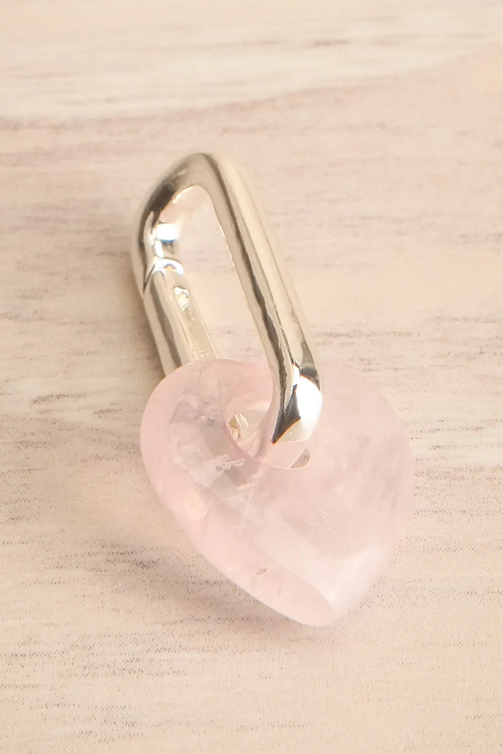 Hemja Silver | Rose Quartz Heart Charm