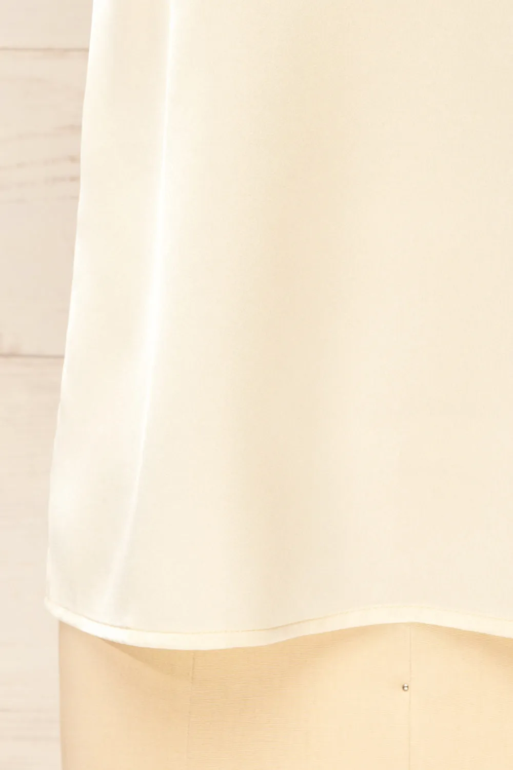 Hwasa Ivory | Satin Cami w/ Lace Trim